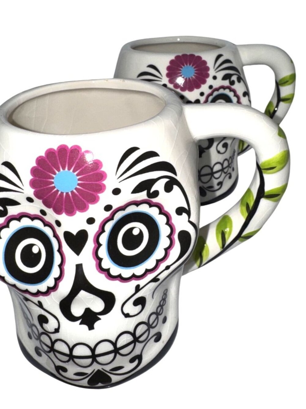 Boston Warehouse Ceramic Skull Mugs - Picture 5 of 14